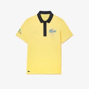 New 2023 Miami Open Lacoste Polo Yellow Unisex Men Women